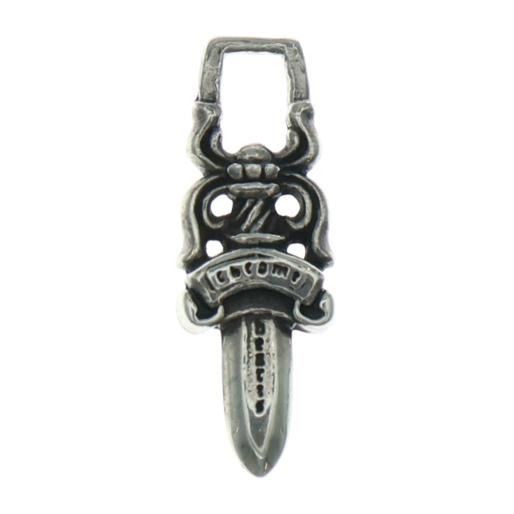 CHROME HEARTS クロムハーツ #5 DAGGER ZIP1 #5ダガージップ シルバーネックレストップ シルバー拍卖