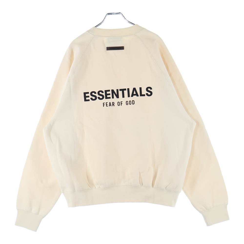 FEAR OF GOD ESSENTIALS フィアオブゴッド エッセンシャルズ SWEATSHIRT バックラバーロゴ クルーネックスウェットトレーナー アイボリー拍卖