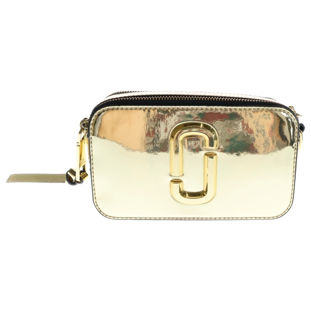 MARC JACOBS マークジェイコブス SNAPSHOT スナップショット メタリック ショルダーバッグ ゴールド レディース M0015801拍卖