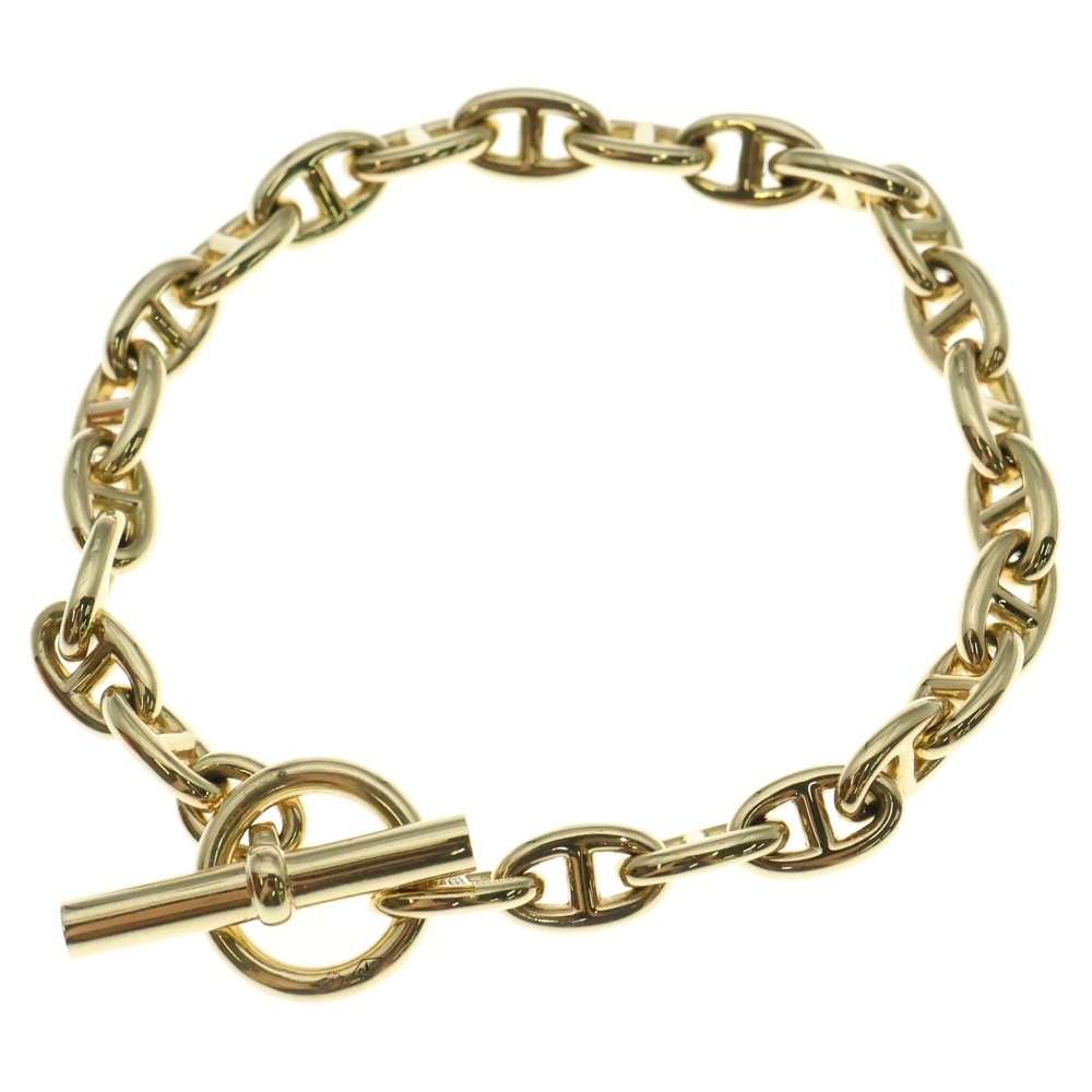 HERMES エルメス K18YG Chaine d'Ancre TPM シェーヌダンクルTPMブレスレット イエローゴールド拍卖