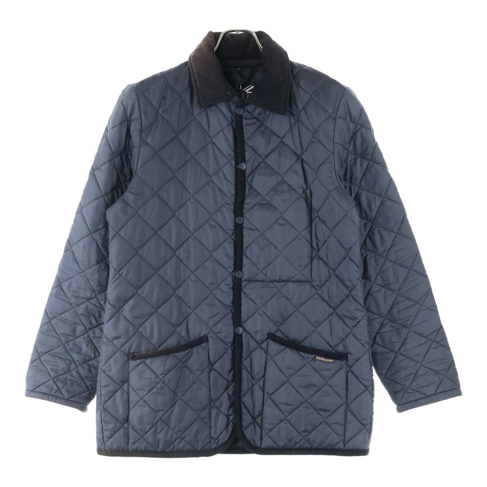 LAVENHAM ラベンハム 19AW WEYBREAD JACKET ウェイブレッド 中綿入り 襟コーデュロイ キルティングコート ブルゾン ブラック LVH-19-BP拍卖