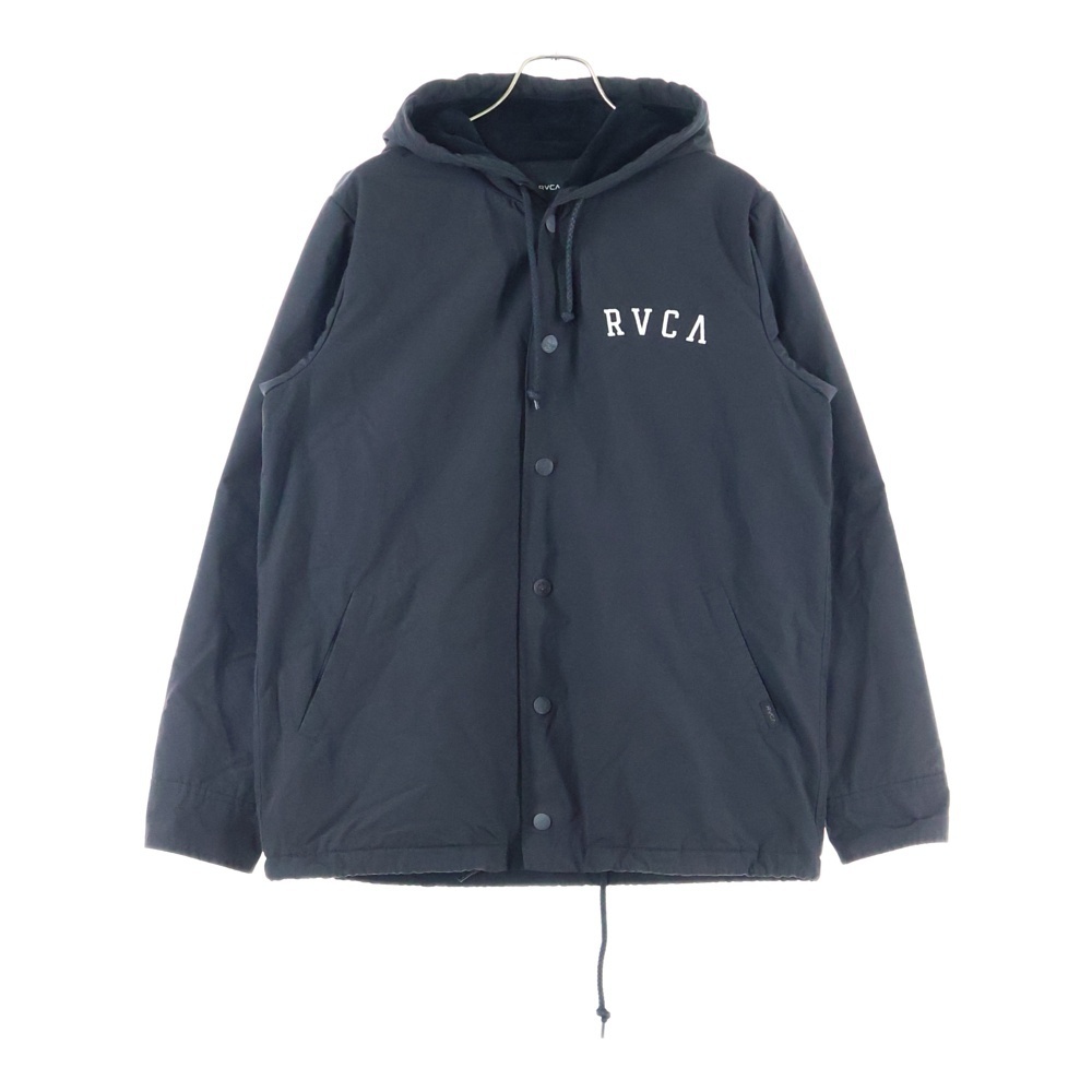 RVCA ルーカ ナイロンフーディーコーチジャケット ブラック AH042-750拍卖