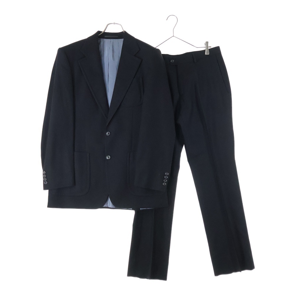HUGO BOSS ヒューゴボス インナーポケット付き ウール スーツジャケット ロングストレートウールパンツ セットアップ ブラック 46拍卖