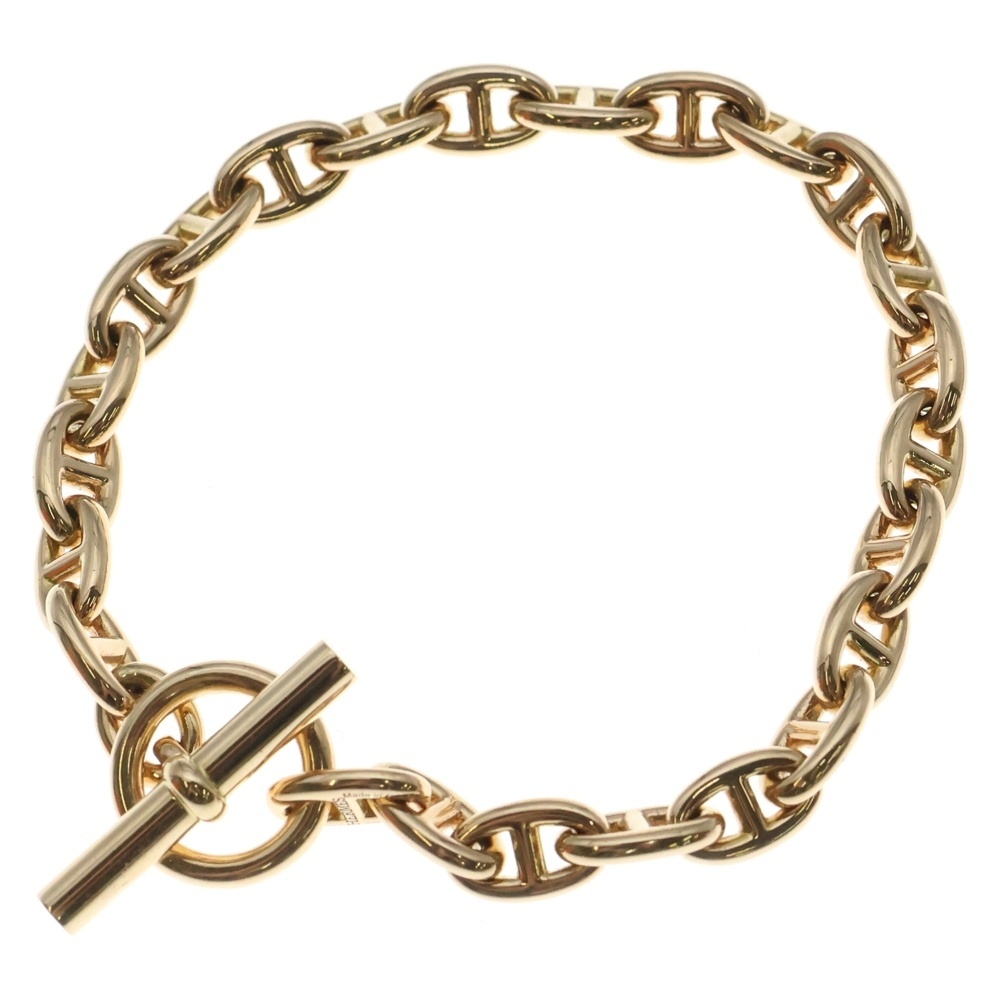HERMES エルメス Chaine d'Ancre TPM シェーヌダンクル TPM 24コマ チェーンブレスレット K18PG ピンクゴールド拍卖