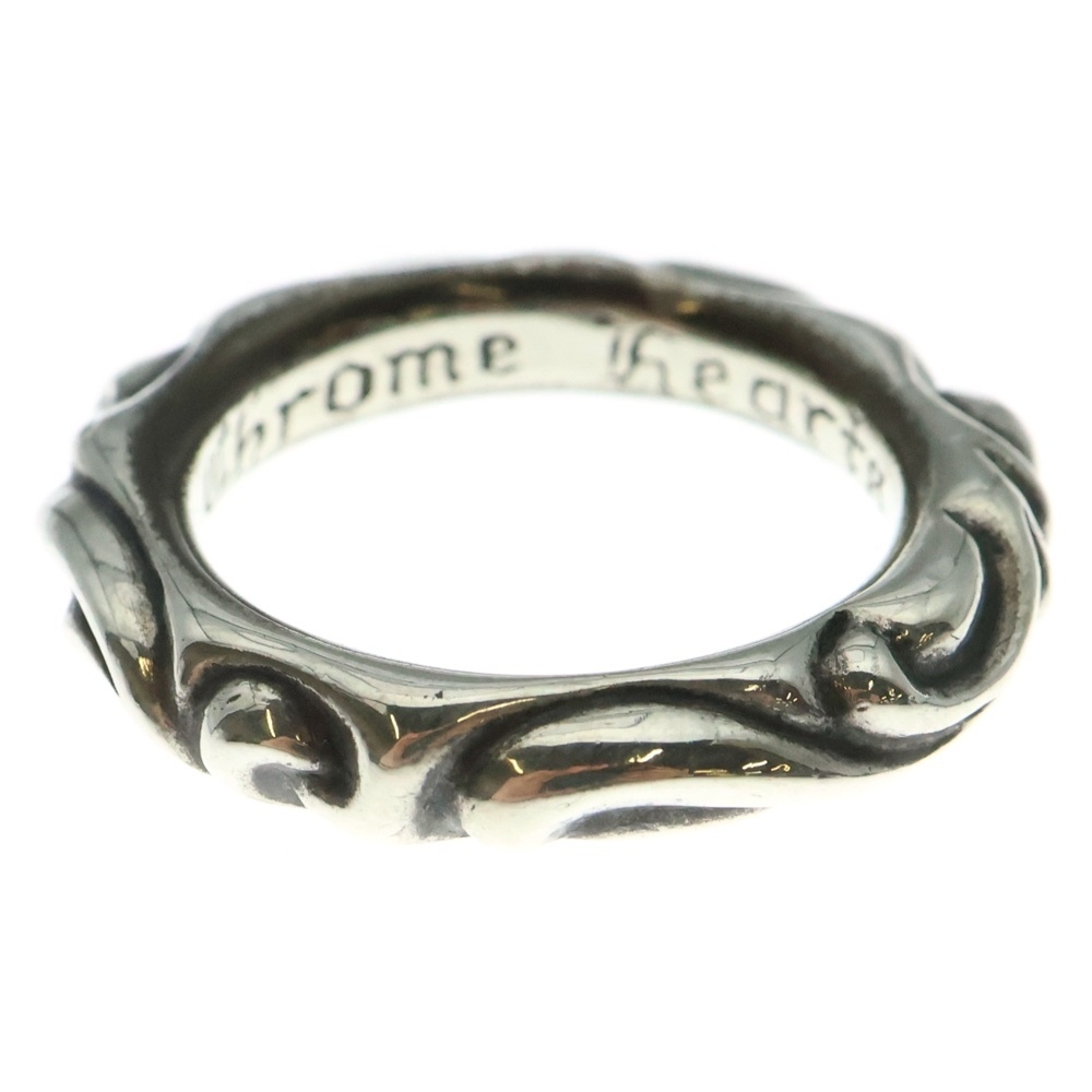 CHROME HEARTS クロムハーツ SCRL BAND スクロールバンド リング シルバー BCA351拍卖