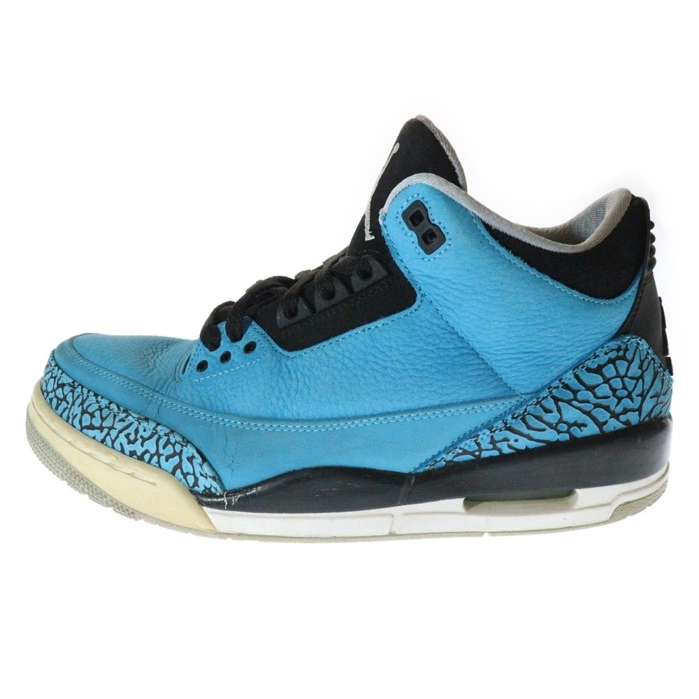 ナイキ 【観賞用 2013年製】AIR JORDAN 3 エアジョーダン3 レトロ パウダーブルー ハイカットスニーカーブルー US10/28cm 136064-406拍卖