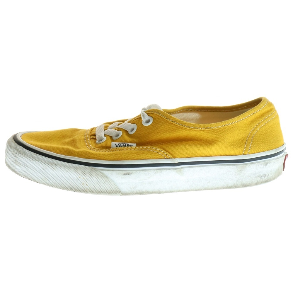 VANS ヴァンズ AUTHENTIC オーセンティック ローカットスニーカー イエロー SU5/23.0cm拍卖