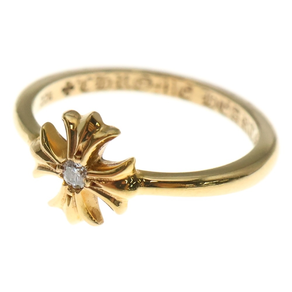 CHROME HEARTS クロムハーツ 22K BUBBLGM CH PLS DIA 22KバブルガムCHプラス 1ダイヤ ゴールドリング拍卖