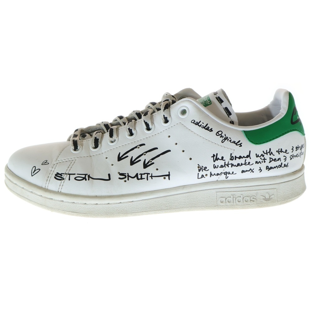 adidas アディダス GV9800 STAN SMITH SHARPIE PACK GRAFFITI スニーカー ホワイト 25.5cm拍卖
