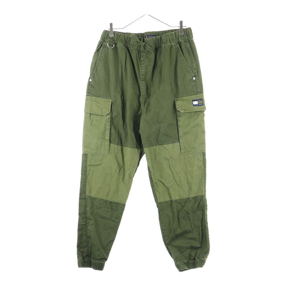 TOMMY HILFIGER トミーヒルフィガー ロゴパッチ コットン トラック カーゴパンツ カーキ MW36227拍卖