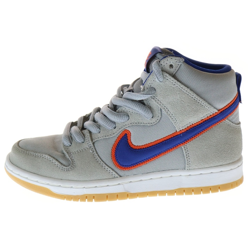 ナイキエスビー DUNK HIGH PREMIUM QS METS ダンク プレミアム ニューヨークメッツ ハイカットスニーカー グレー US4/23cm DH7155-001拍卖