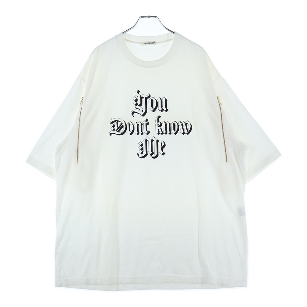 アンダーカバー 25SS AHZIPTEE You Dont know meGraphic print and zipper on the front 再度ファスナーデザイン 半袖Tシャツ UP2E4811拍卖