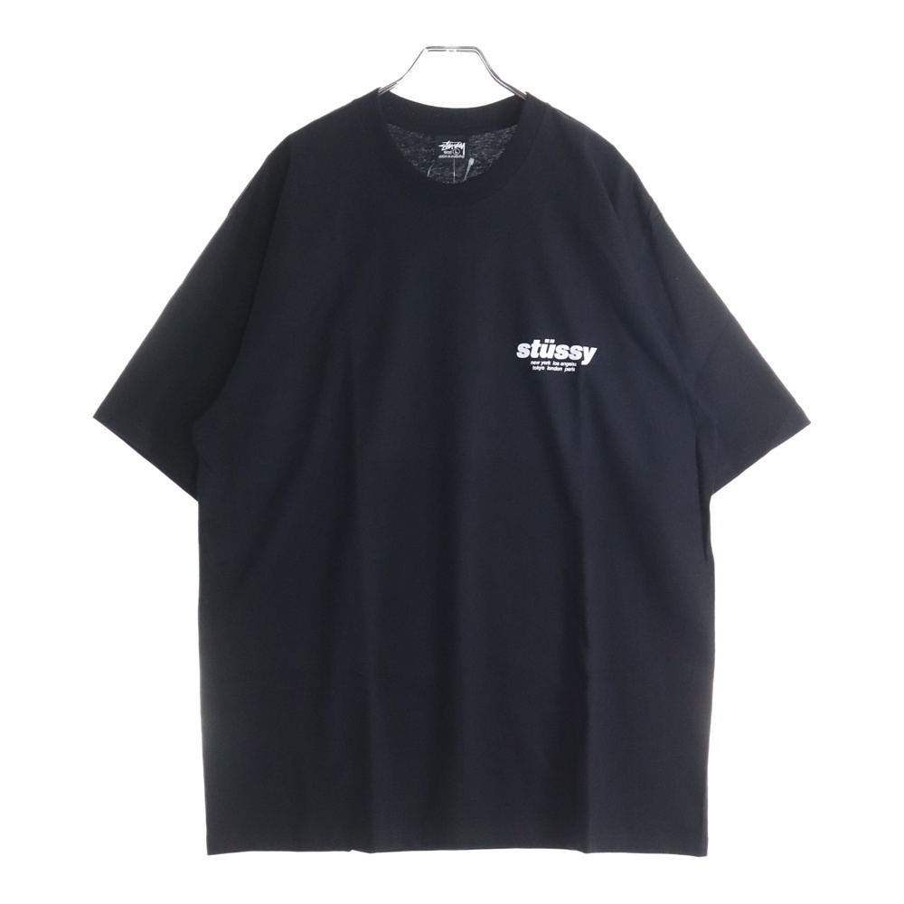 STUSSY ステューシー 25SS ROLLERS TEE ローラーズ バックプリント 半袖Tシャツ カットソー ブラック 1905160拍卖