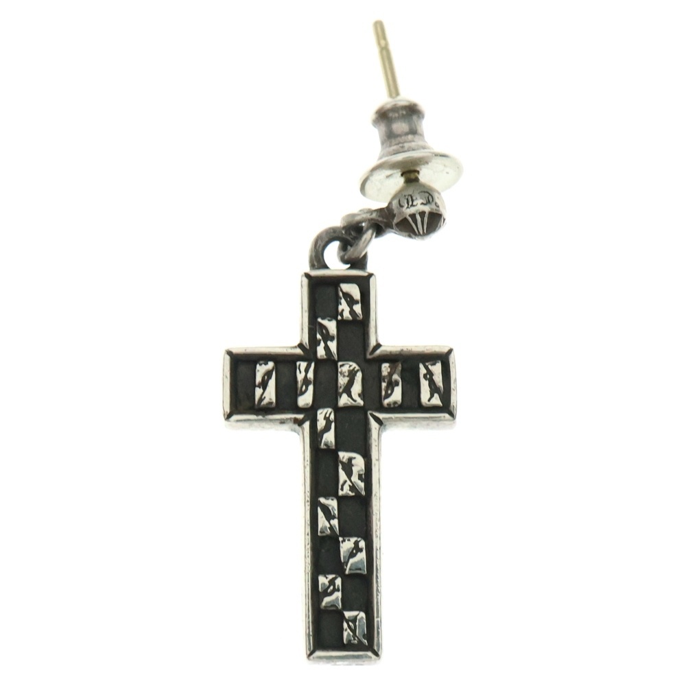 CHROME HEARTS クロムハーツ Matty Boy 99 EYES Cross Pendant マッティボーイ クロス ピアス シルバー拍卖