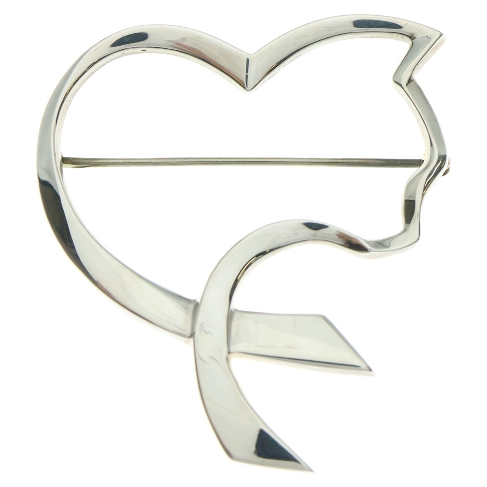 TIFFANY&Co (ティファニー) パロマピカソ オープンハートキャット ブローチ ピンバッジ シルバー拍卖