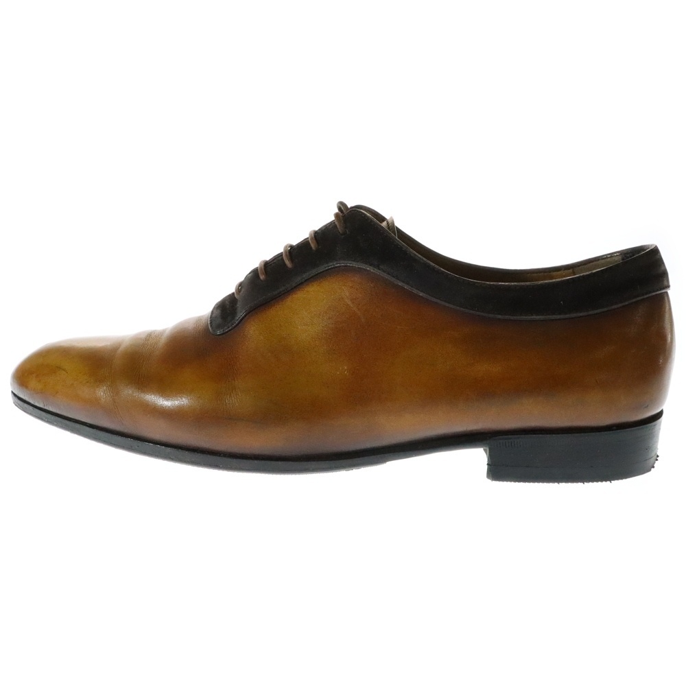 Berluti ベルルッティ スウェード切り替え コンビレザー レースアップ ローカット ドレス ビジネスシューズ ブラウン拍卖