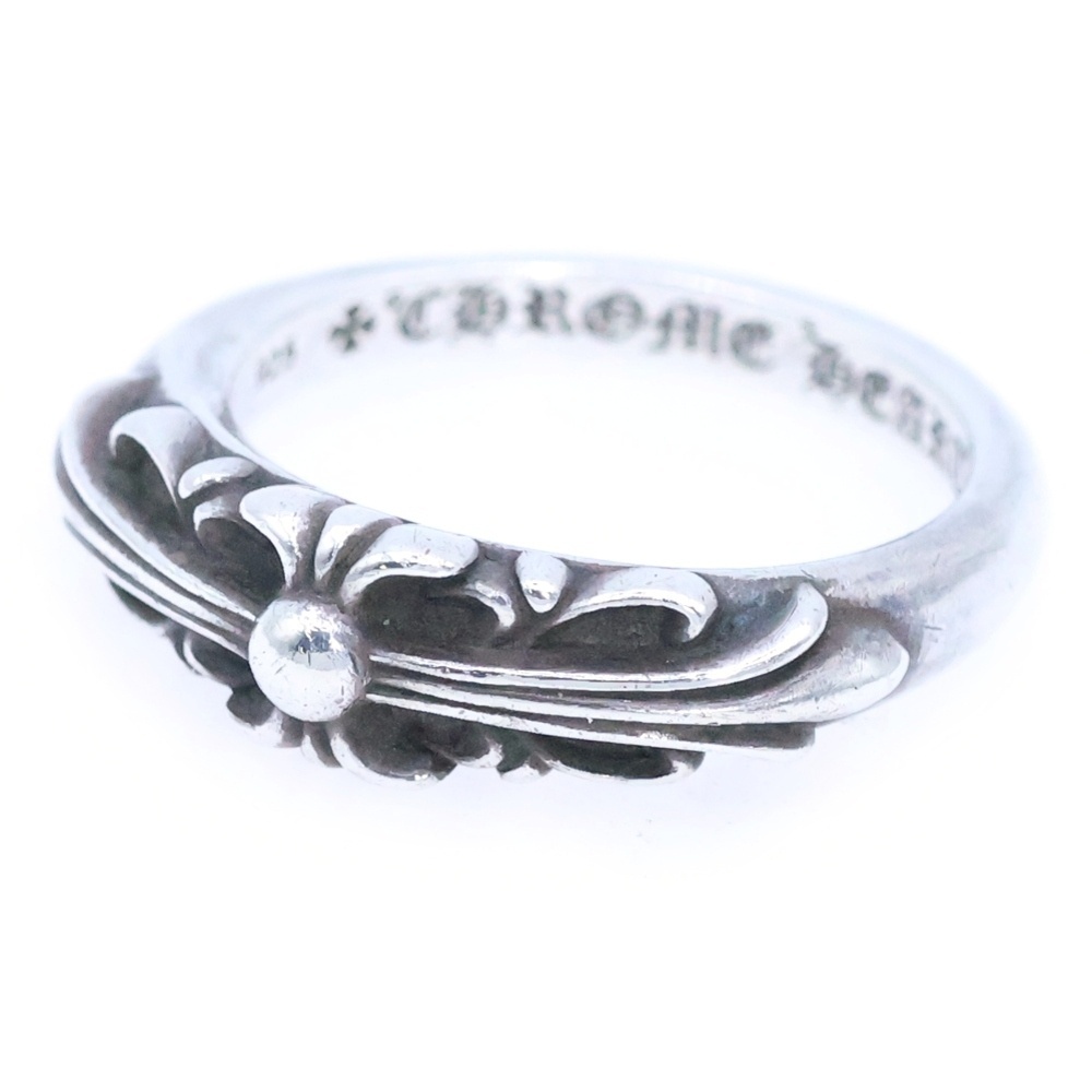 CHROME HEARTS クロムハーツ BABY CLASSIC ベイビークラシックフローラルクロスリング シルバー BCA338拍卖