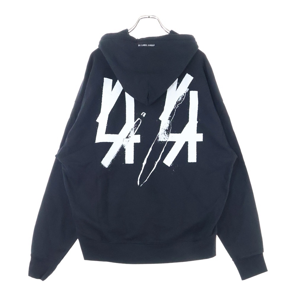 フォーティーフォーレーベルグループ 44 Label Group 25SS Hoodie プルオーバースウェットパーカー フーディー ブラック B0030576拍卖
