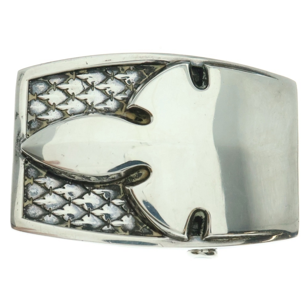 CHROME HEARTS クロムハーツ BUCKL MIL FLERKNEE シングルミリタリーフレアニー バックル シルバー拍卖