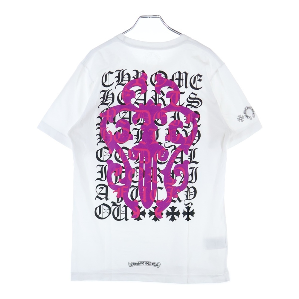 CHROME HEARTS クロムハーツ CH T-SHRT 1 ヴァインダガープリント 半袖Tシャツ カットソー ホワイト拍卖