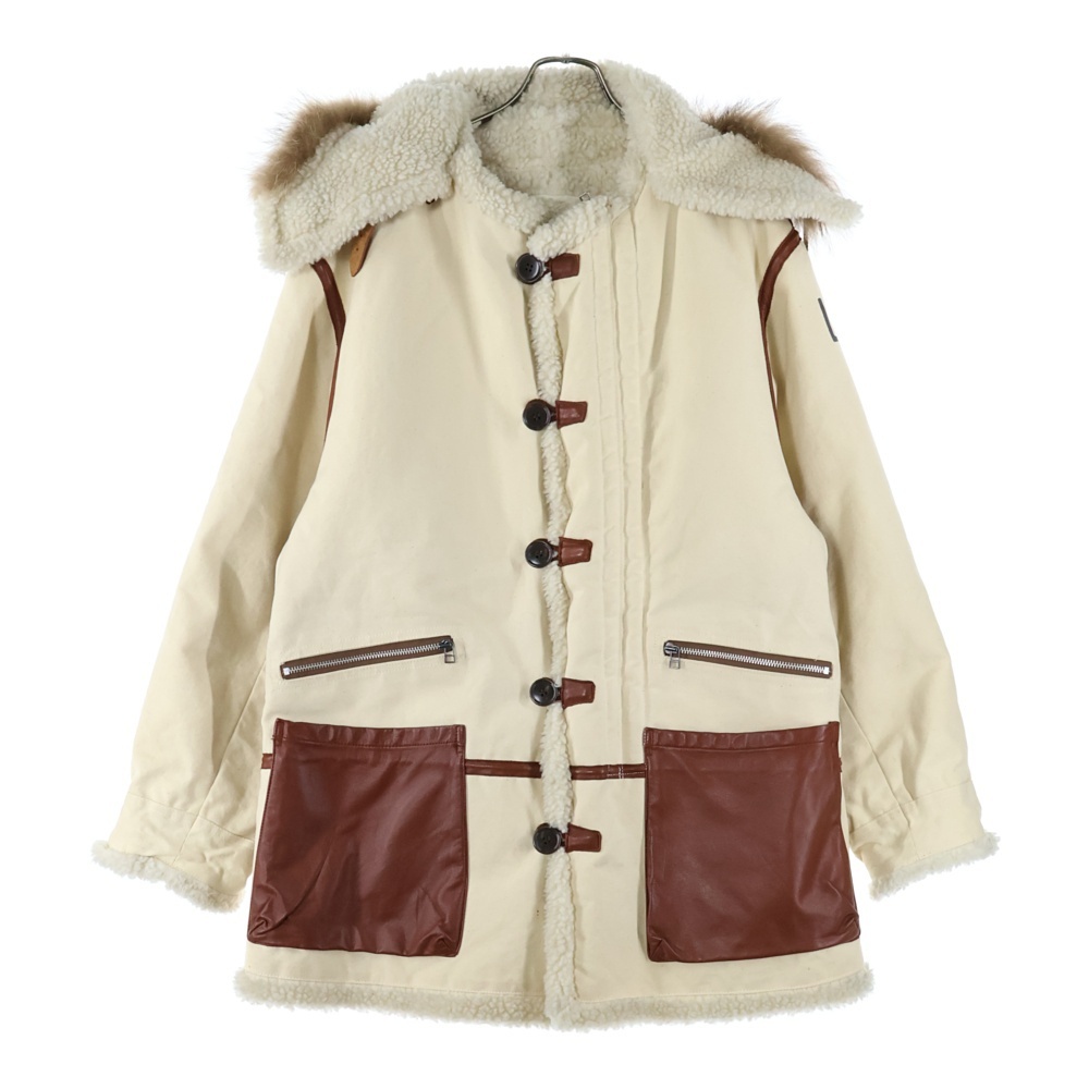 A BATHING APE アベイシングエイプ 90s BAPE-7 B-7 ベイプ-7 フライトジャケット コットン クリーム拍卖