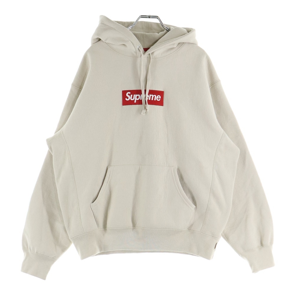 SUPREME シュプリーム 24AW Box Logo Hooded Sweatshirt ボックスロゴ スウェットプルオーバーパーカー ベージュ拍卖