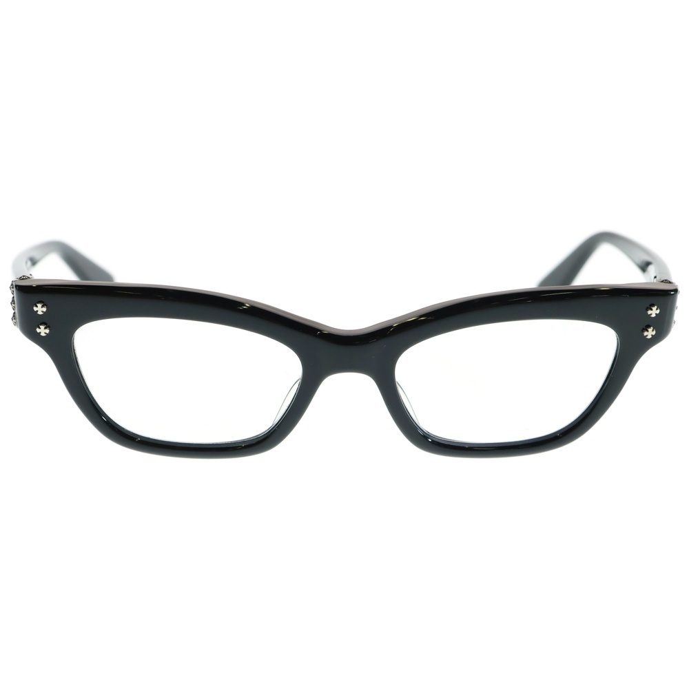 CHROME HEARTS クロムハーツ VA JAY JAY ウェリントン アイウェア メガネ ブラック ※度入り拍卖