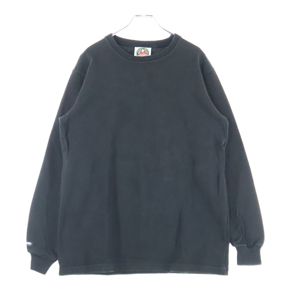 NO BRAND ノーブランド BARBARIAN バーバリアン クルーネック コットン 長袖スウェット トレーナー ブラック拍卖