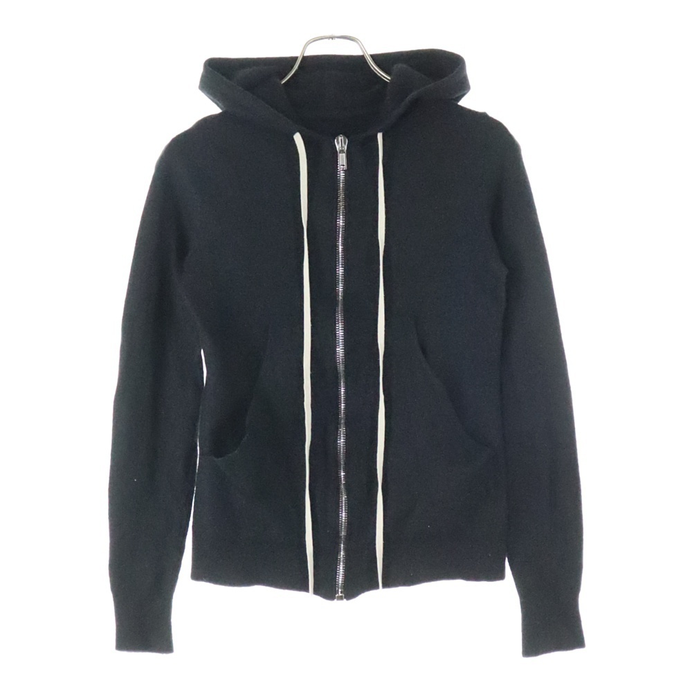 Rick Owens リックオウエンス 20AW Cashmere Zip Hoodie カシミヤニット ジップアップパーカー フーディー ブラック RP20F2628-WSB拍卖