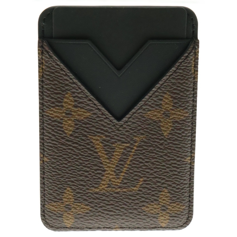 LOUIS VUITTON ルイヴィトン モノグラムマカサー ポルトカルトマグネット レザーカードケース パスケース 名刺入れ ブラウン M13185拍卖