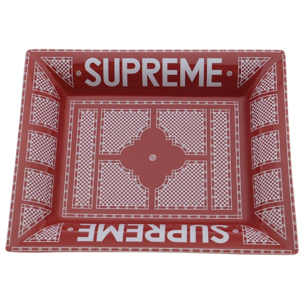 SUPREME シュプリーム 12SS Hermes Ceramic Tray エルメス セラミック トレイ 灰皿 レッド拍卖