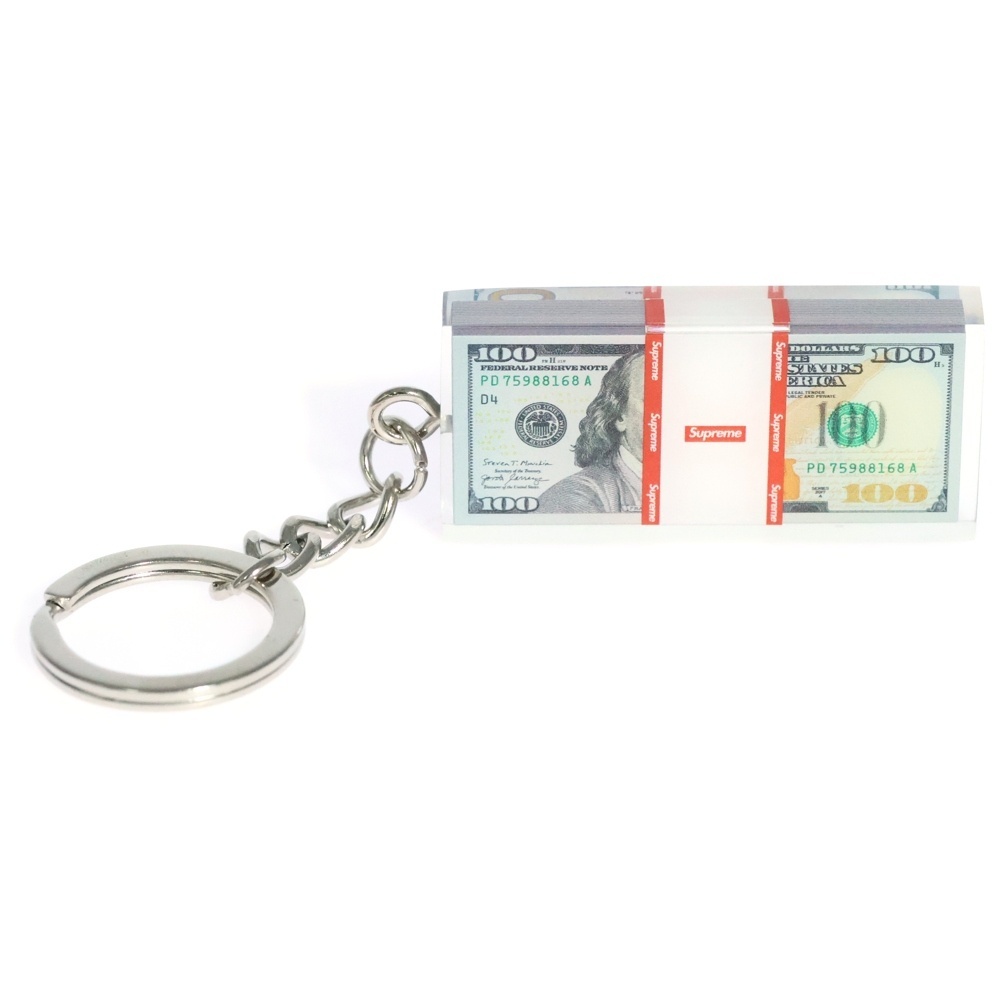 SUPREME シュプリーム 24AW Cash Paperweight Keycain キャッシュ ペーパーウェイト キーチェーン クリア拍卖