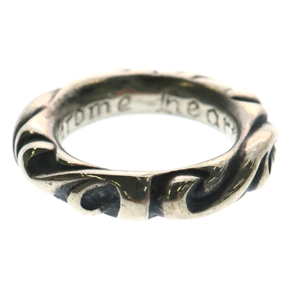 CHROME HEARTS クロムハーツ SCRL BAND スクロールバンド リング シルバー BCA351拍卖