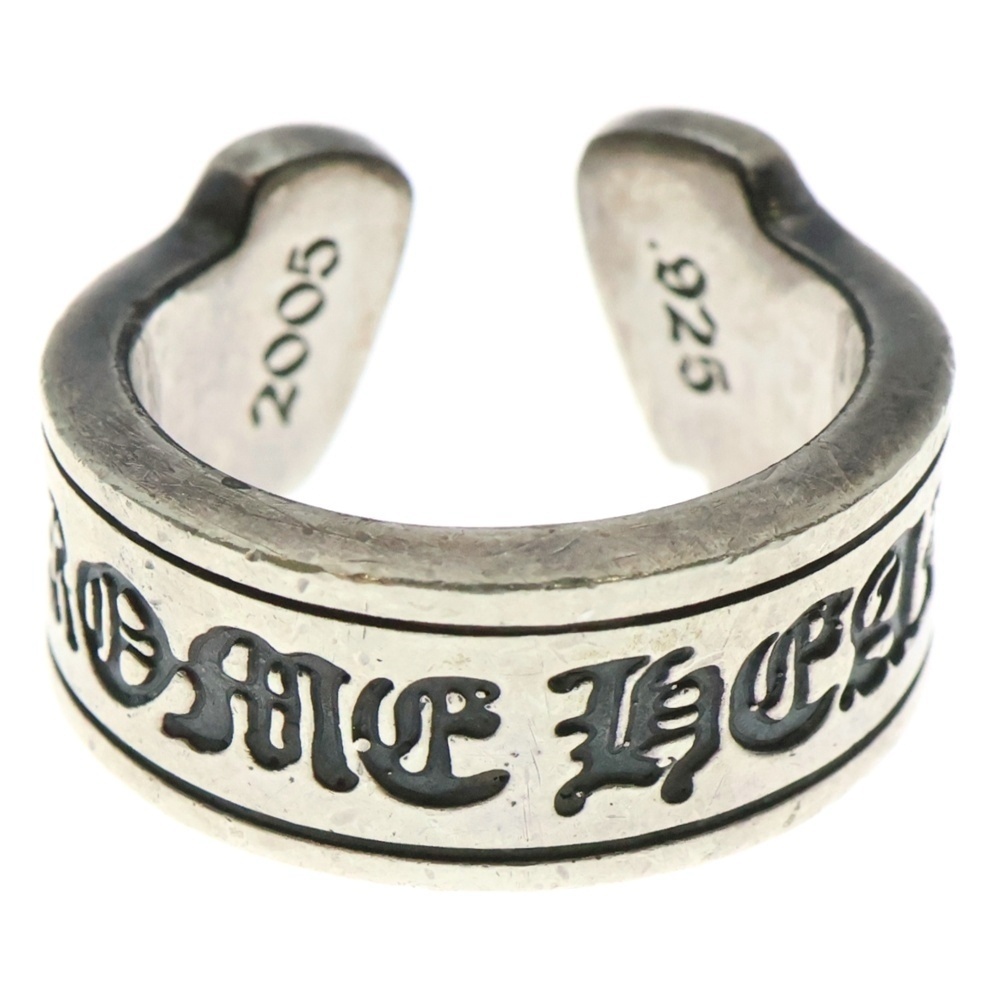 CHROME HEARTS クロムハーツ LG SCROLL LABEL ラージスクロールラベル リング シルバーBCA383拍卖