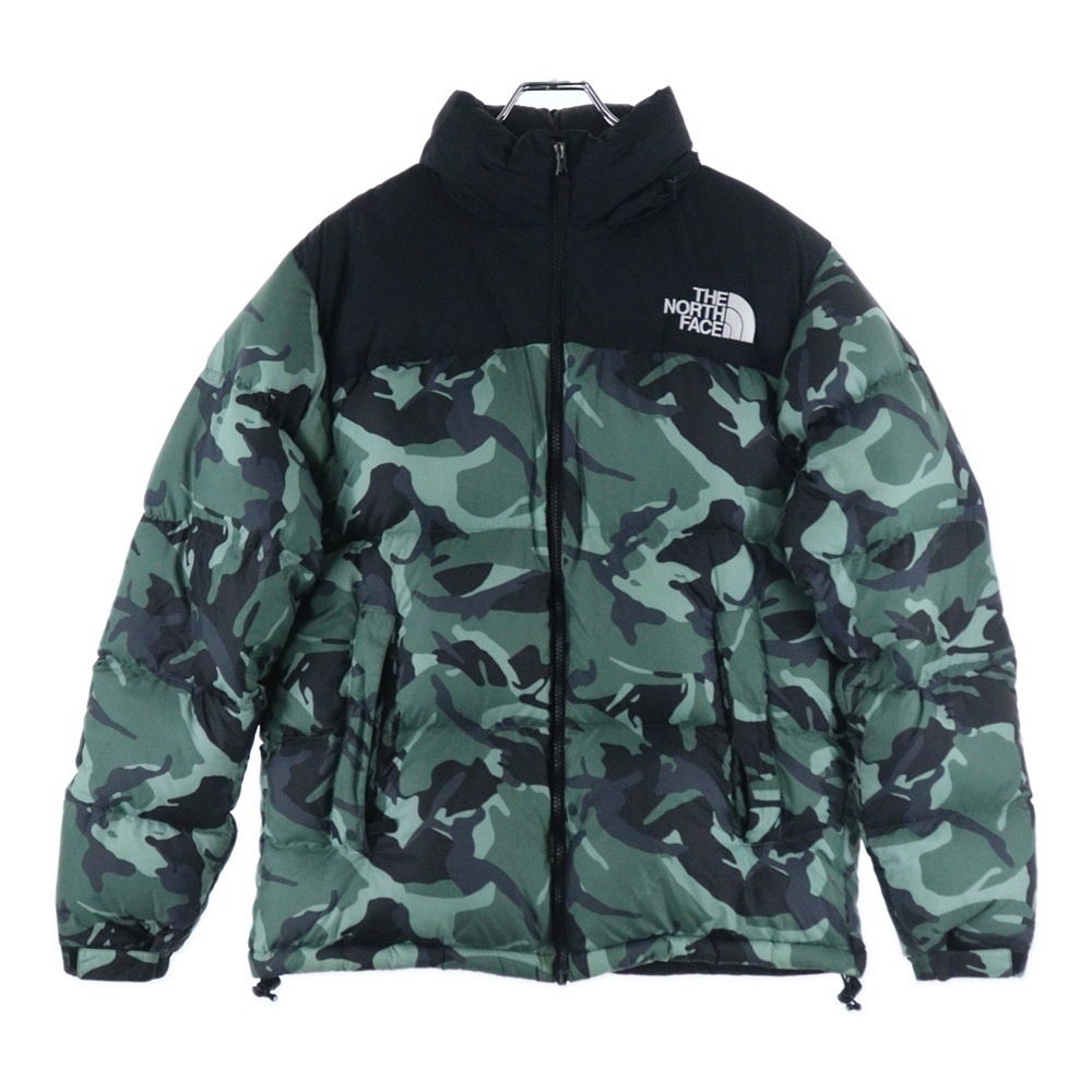 ザノースフェイス NOVELTY NUPTSE JACKET ND91842 ノベルティ ヌプシジャケット ダウンジャケット カモ柄 迷彩 グリーン/ブラック拍卖