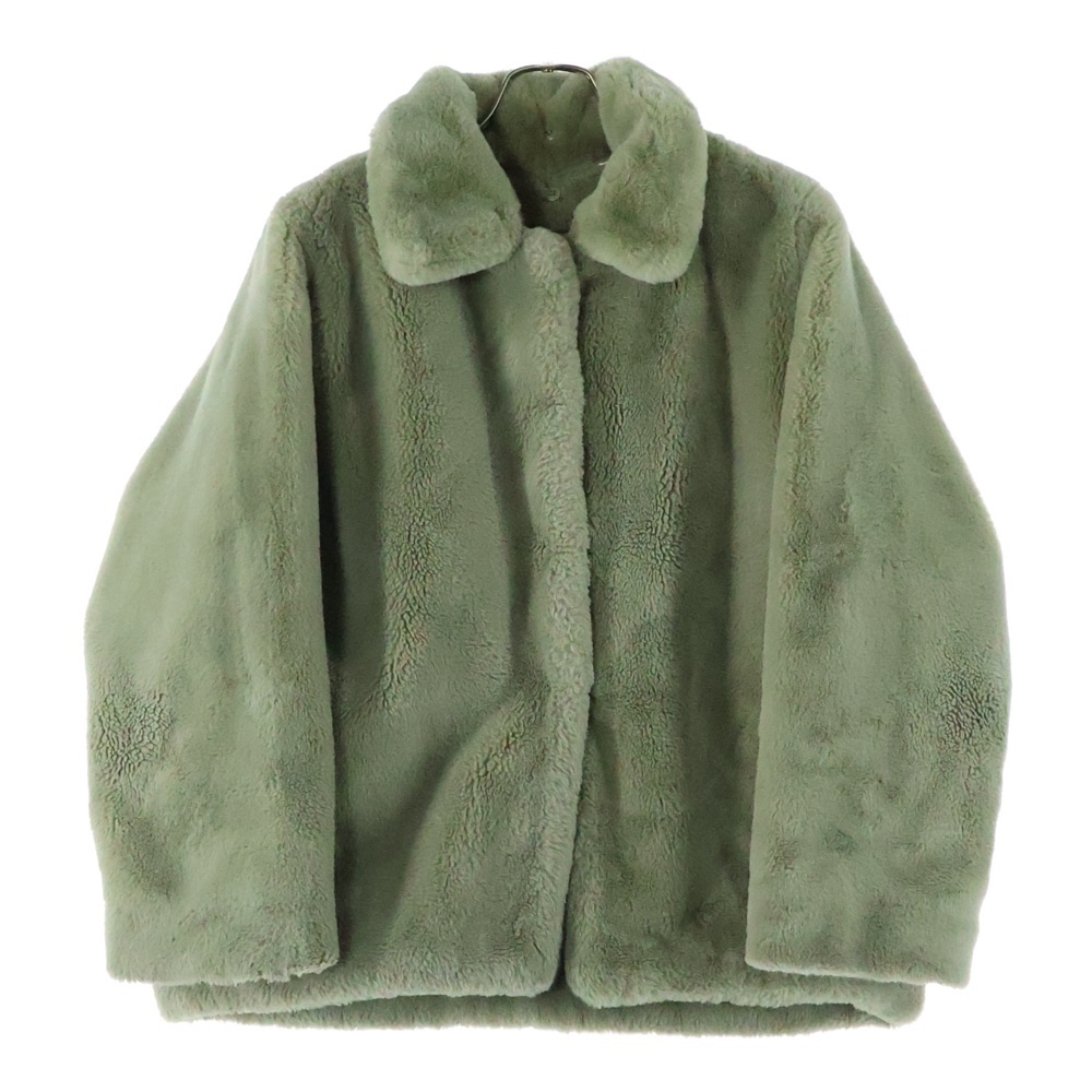 NO BRAND (ノーブランド) レディース フェイクファー ブルゾンジャケット グリーン SNZ1022408A0001拍卖