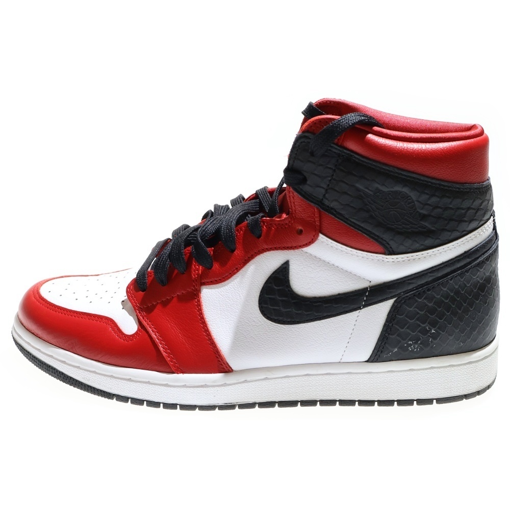 ナイキ WMNS AIR JORDAN 1 ウィメンズ エアジョーダン1 ハイカットスニーカー サテンレッド US12/29cm CD0461-601拍卖