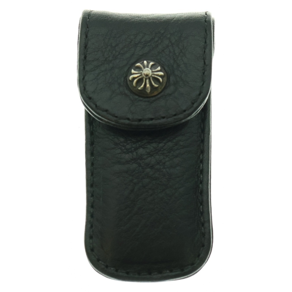 CHROME HEARTS クロムハーツ CRS BALL TOOTHPICK クロスボール レザー トゥースピック つま楊枝入れ ブラック拍卖
