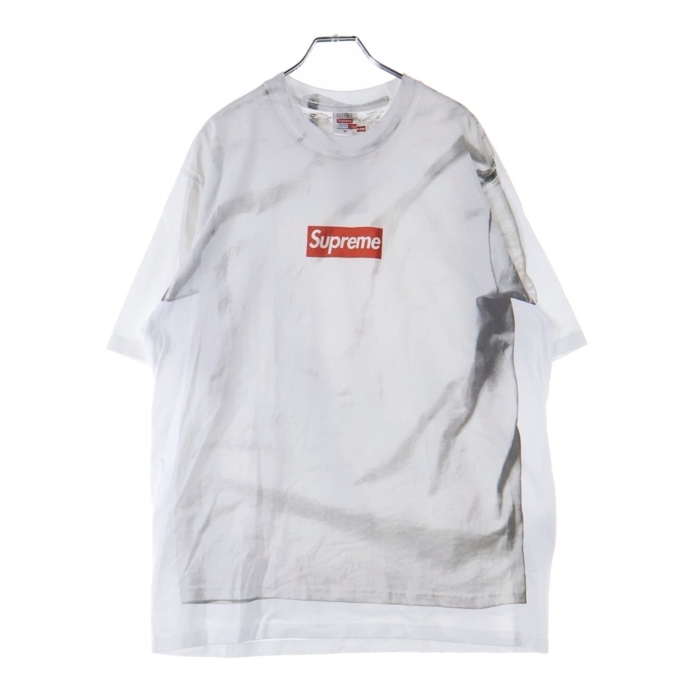 シュプリーム 24SS ×Box Logo Tee エムエムシックス メゾンマルジェラ ボックスロゴ プリント 半袖Tシャツ カットソー ホワイト拍卖