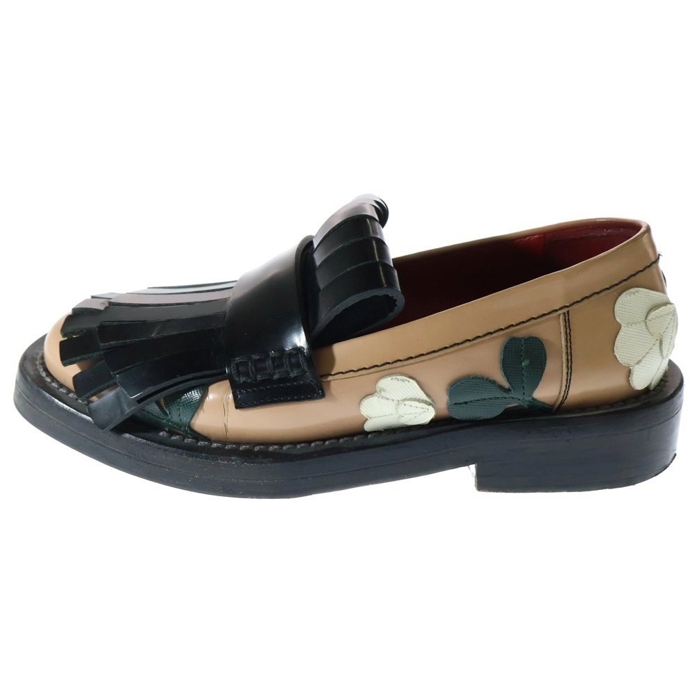 MARNI マルニ タッセル レザーローファー シューズ レディース マルチ拍卖