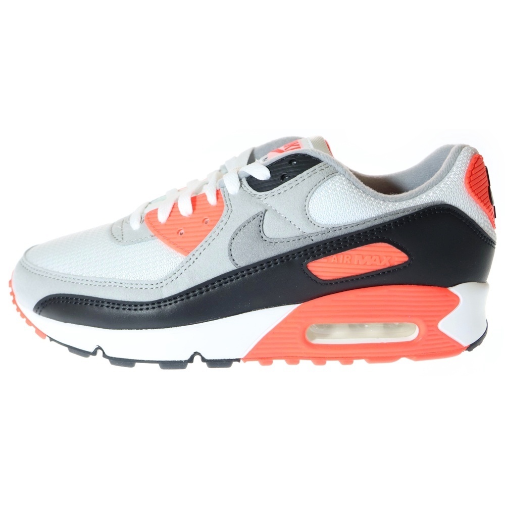 NIKE ナイキ AIR MAX 90 OG INFRARED エアマックス90 インフラ レッド ローカットスニーカー ホワイト US9.5/27.5cm CT1685-100拍卖