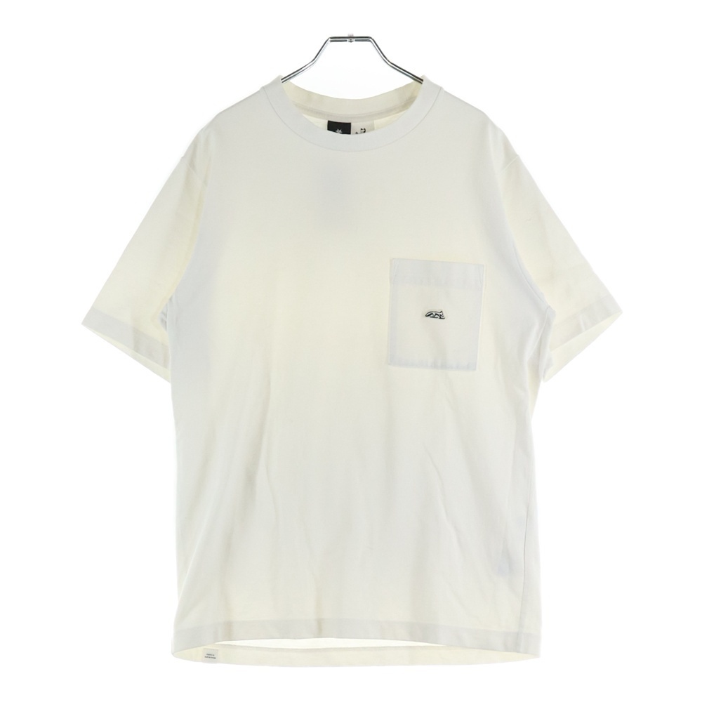 GOLDWIN ゴールドウィン 胸ポケット 半袖Tシャツ カットソー ホワイト拍卖