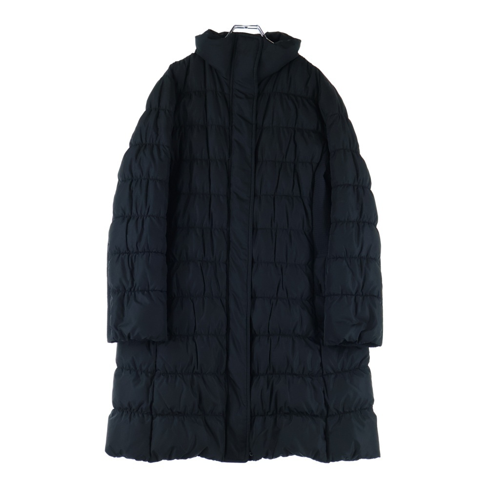 BURBERRY バーバリー 裏地ノバチェック柄 ジップアップ 中綿 ロング ジャケット コート ブラック B2C28-423-09拍卖