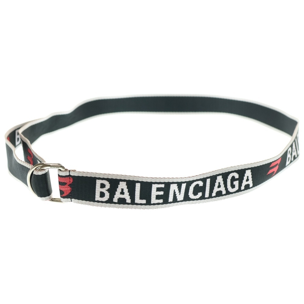 BALENCIAGA バレンシアガ Dリングロゴベルト ブラック 703137拍卖