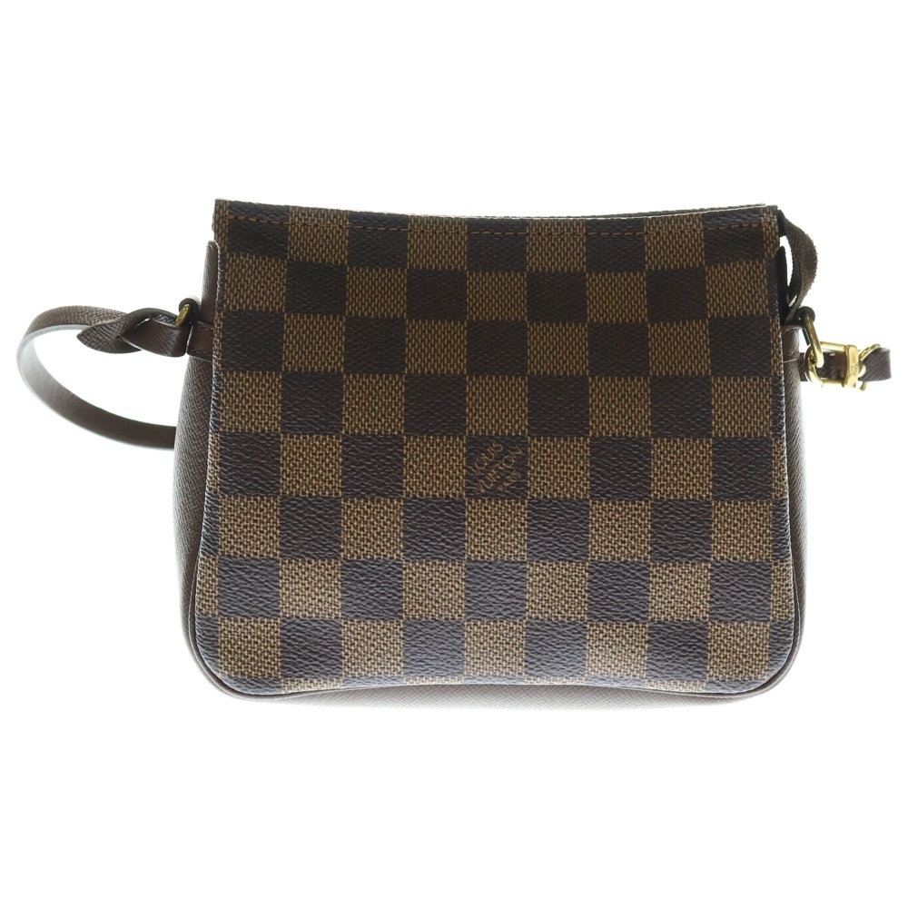 LOUIS VUITTON ルイヴィトン トゥルースメイクアップ ダミエ PVC ミニ ハンドバッグ ポーチ ゴールド金具 ブラウン N51982拍卖
