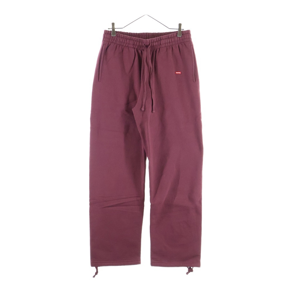 24AW SUPREME シュプリーム Small Box Drawcord Sweatpant スモールボックスロゴ ドローコード スウェットパンツ バーガンディ拍卖