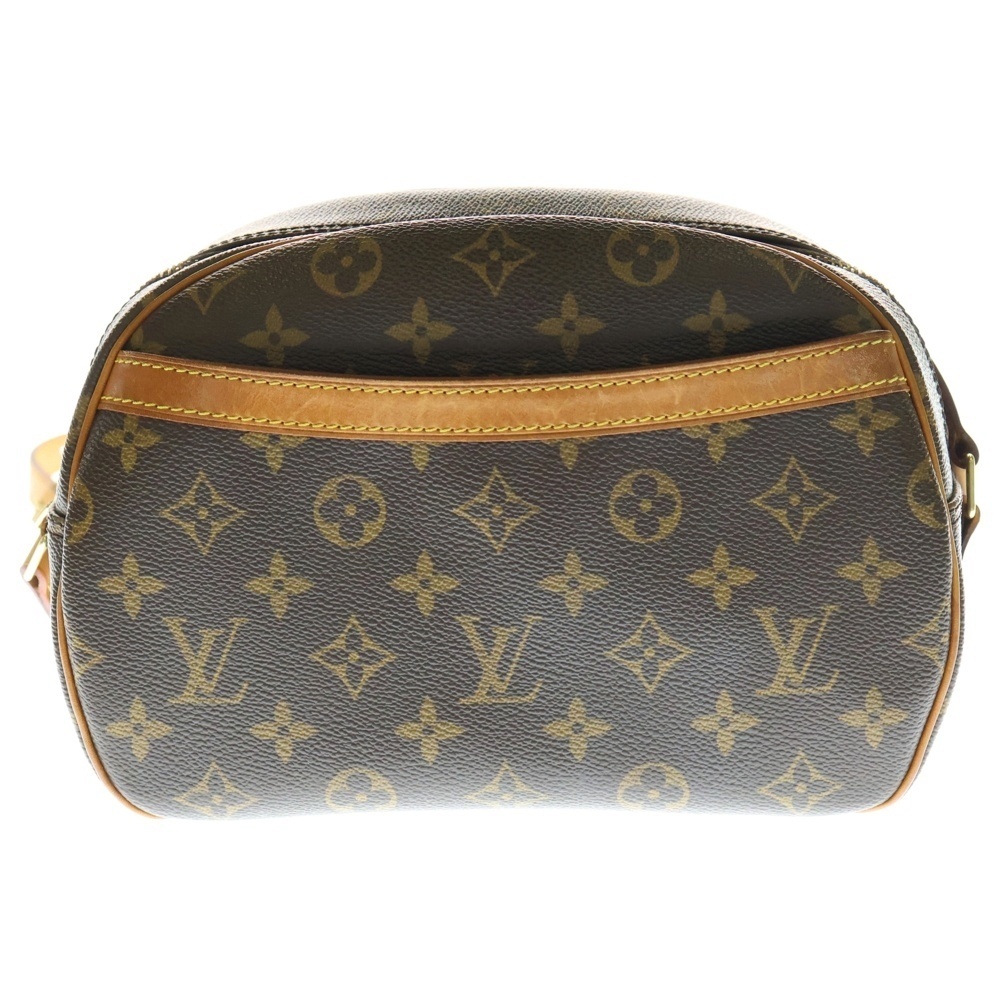 LOUIS VUITTON ルイヴィトン モノグラムブロワ ショルダーバッグ ブラウン ゴールド金具 レザー×PVC M51221拍卖