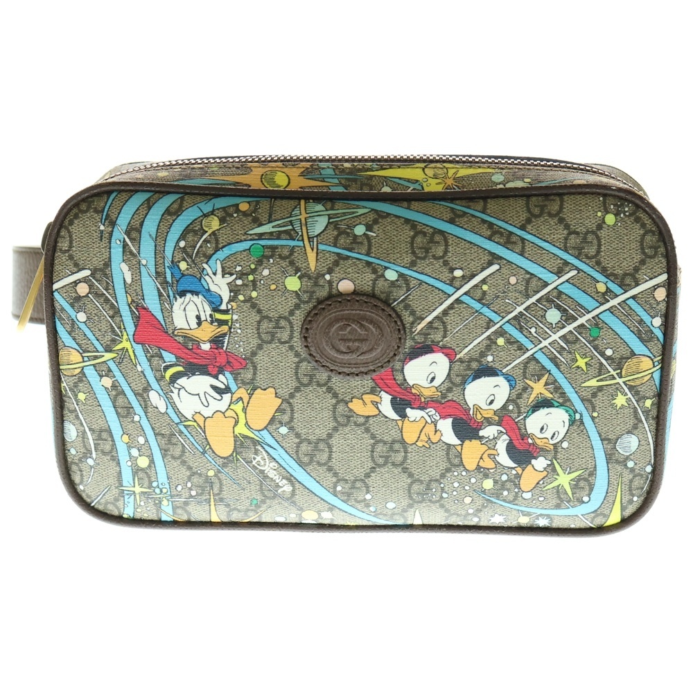GUCCI (グッチ) グッチ グッチ×ディズニー GGスプリーム ウエストポーチ ボディバッグ ショルダーバッグ レザー×PVC拍卖