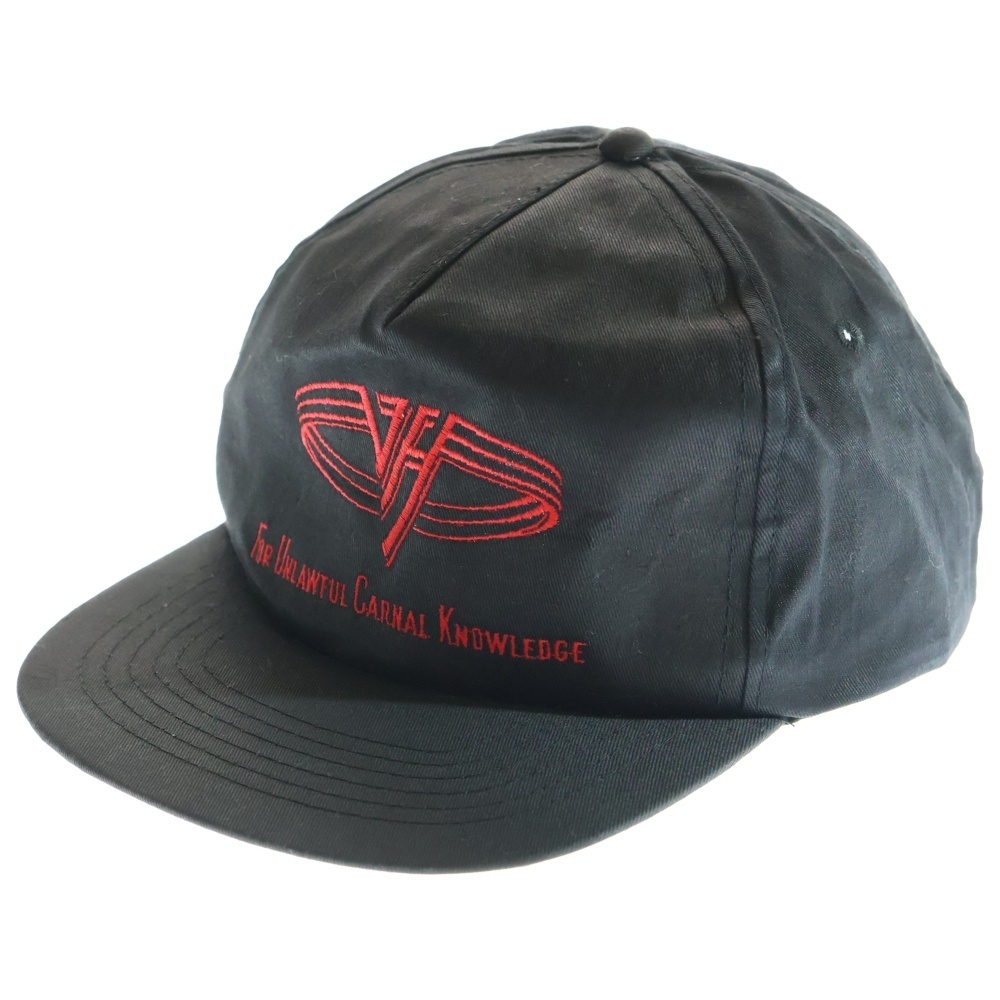 VINTAGE ヴィンテージ 90S VINTAGE VAN HALEN BACK STAGE ヴァンヘーレン バックステージ キャップ 帽子 ブラック/レッド拍卖