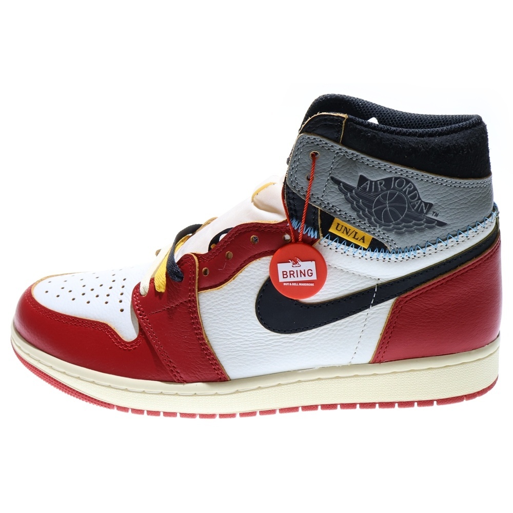 ナイキ ×UNION ユニオン AIR JORDAN 1 RETRO HIGH OG Chicago エアジョーダン1 ハイ ハイカットスニーカー シカゴ US10/28cm HV8563-600拍卖